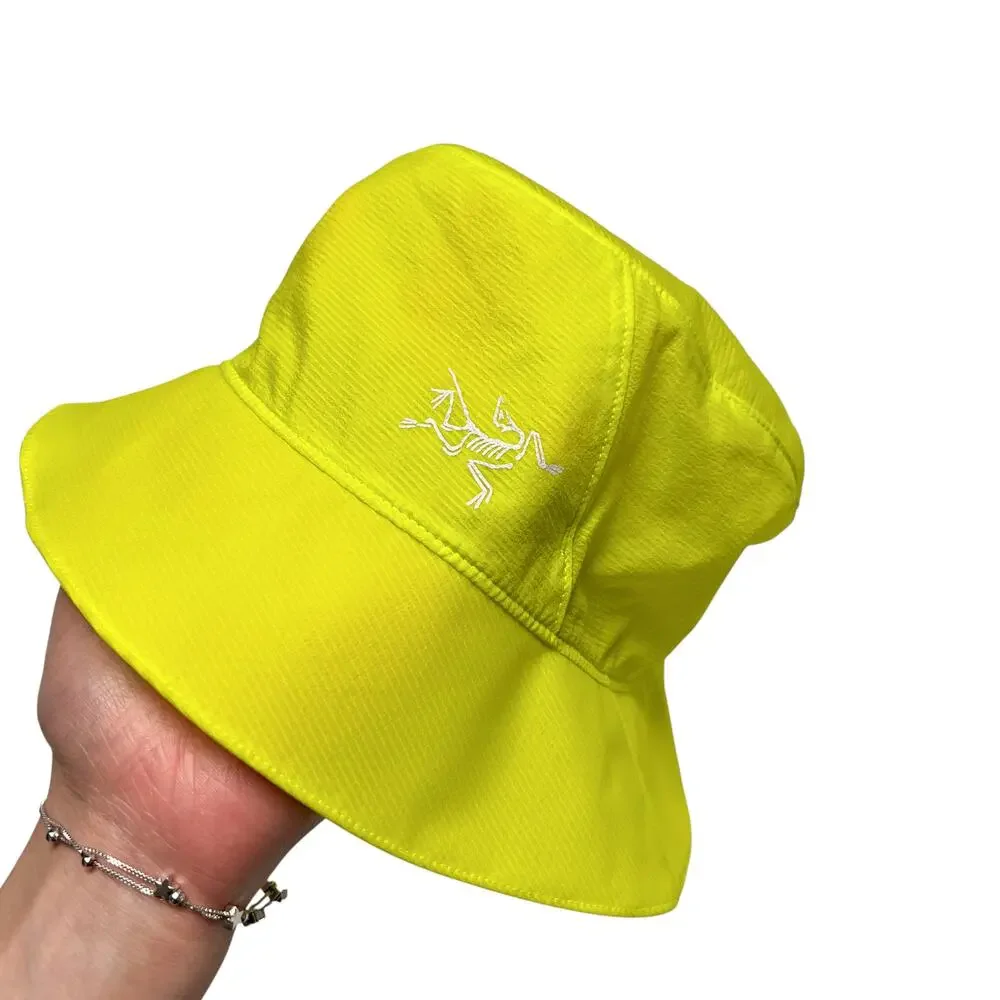 arcteryx aerios bucket hat euphoria neon yellow - Picture 7 of 8